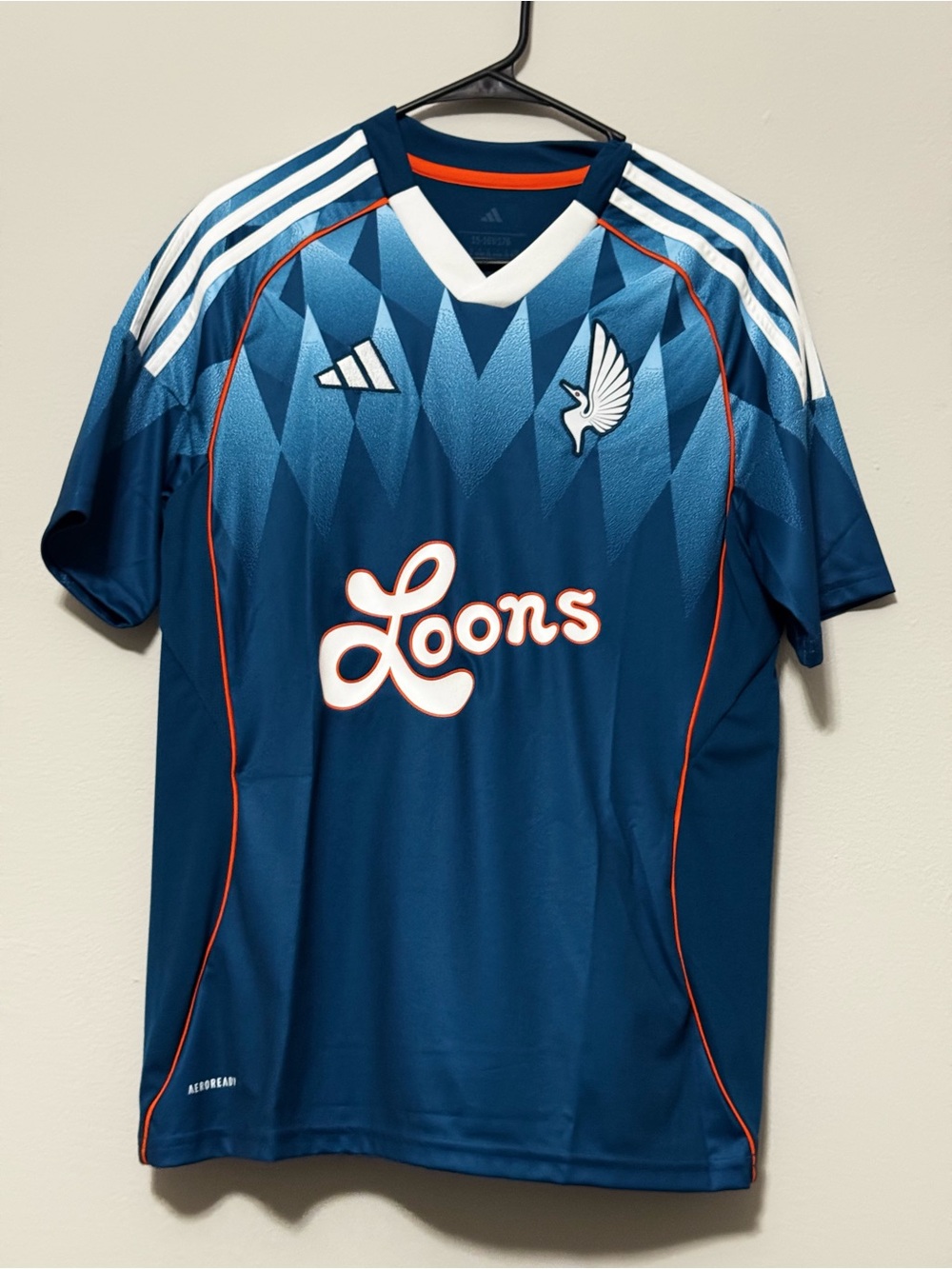 Adidas Kids Blue Loons Short Sleeve Soccer Jersey